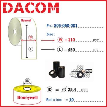 CONSUMABILI RIBBON Honeywell CONSUMABILI - HONEYWELL SUPPLIES - RIBBON - WAX 805-060-001 Photo 0