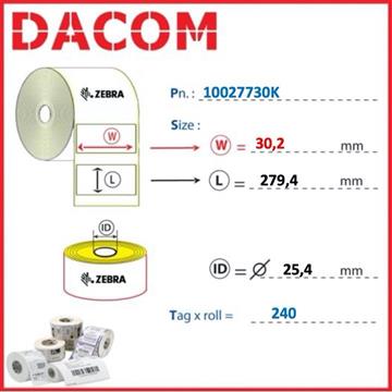 CONSUMABILI CARTONCINO Zebra CONSUMABILI - TAG 10027730k Photo 0