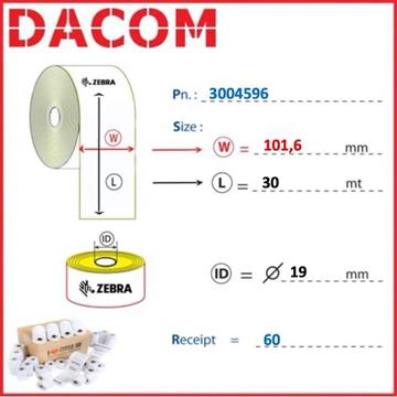 CONSUMABILI RICEVUTE  Zebra CONSUMABILI - RECEIPT 3004596 Photo 0