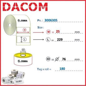 CONSUMABILI CARTONCINO Zebra CONSUMABILI - TAG 3006305 Photo 0