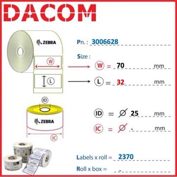 CONSUMABILI ETICHETTE Zebra CONSUMABILI - LABELS - PLASTIC 3006628 Photo 0