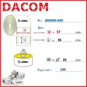CONSUMABILI CARTONCINO Zebra CONSUMABILI - TAG 800999-009 Photo 0
