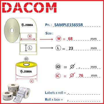 IMPRESORAS DE TARJETAS  Zebra SUPPLIES - LABELS - RFID sample15655r Photo 0