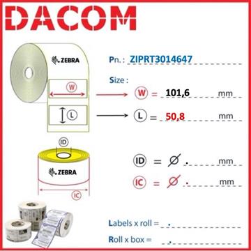 RFID MEDIA RFID Zebra SUPPLIES - LABELS - PAPER RFID ziprt3014647 Photo 0