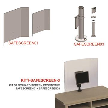 POS SOLUZIONI DI ERGONOMIA  Ergonomic Solutions PAYMENT SOLUTIONS kit1-safescreen-3 Photo 0