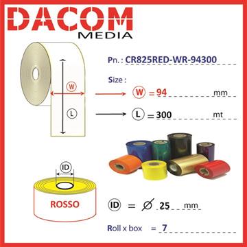 SUPPLIES RIBBONS DACOM MEDIA DACOM MEDIA SUPPLIES cr825red-wr-94300 Photo 0